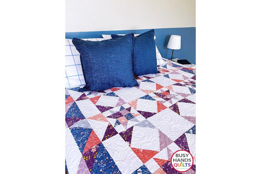 Hometown Stars Quilt Pattern - a Throw Quilt in Moonchild