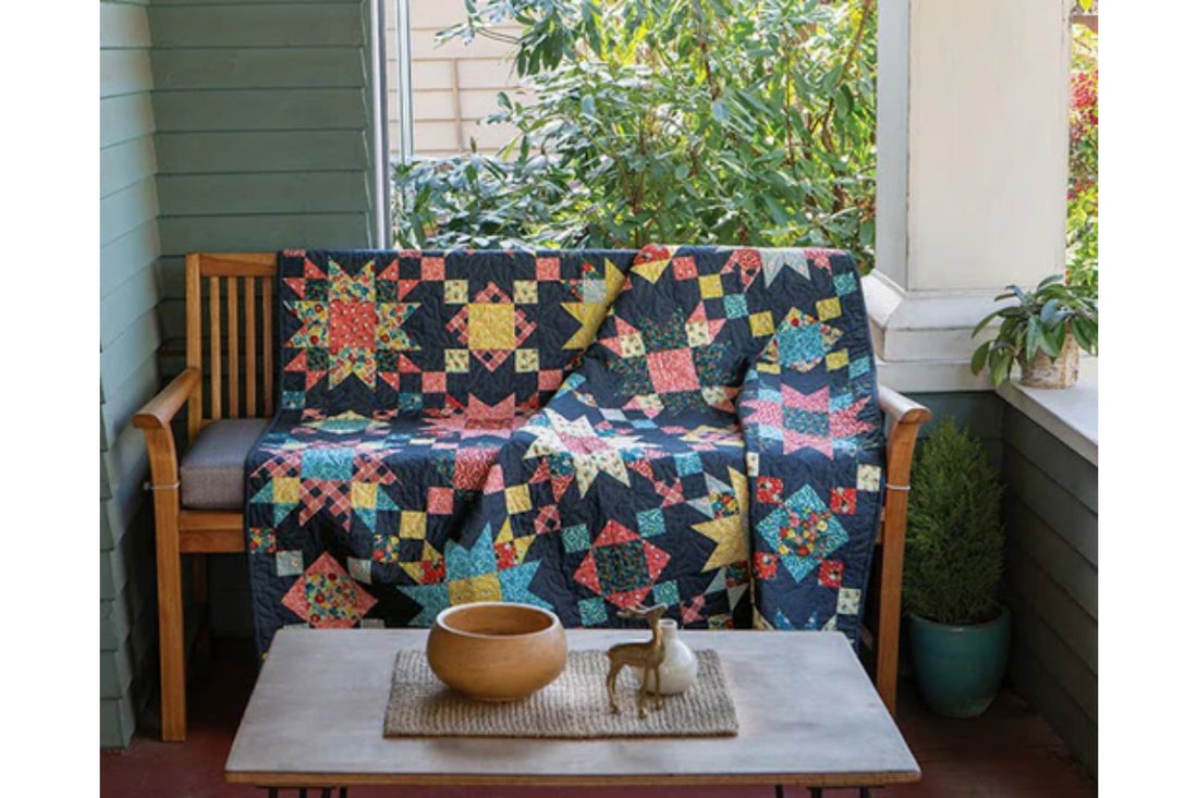 Summer on the Porch Throw Quilt in General Store Vol 2!