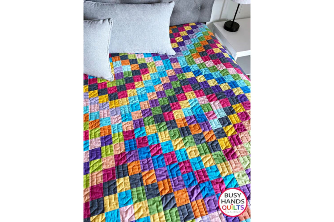 Scrappy Goodness Quilt - the Bright and Bold Solids One!