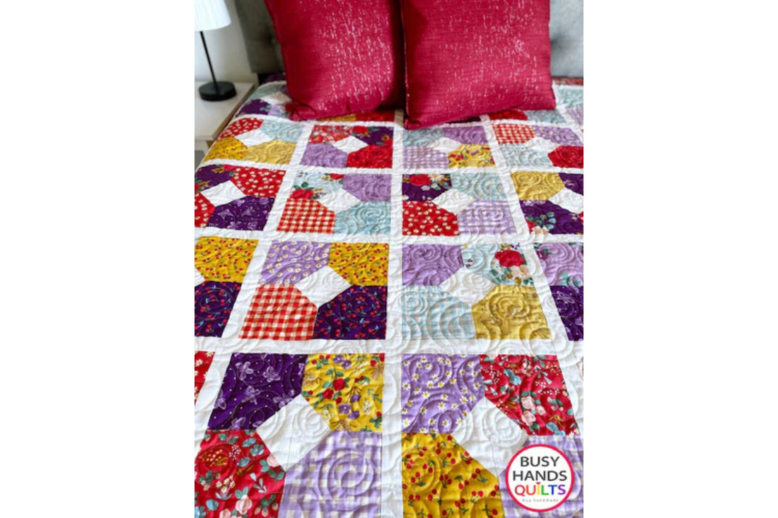 Cottage Love Quilt Pattern - a Throw in Sweet Picnic!