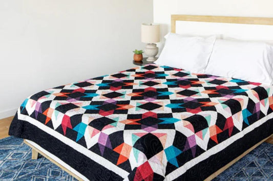 Mandalynn Queen Quilt Kit in Faux Tweed Tonals!