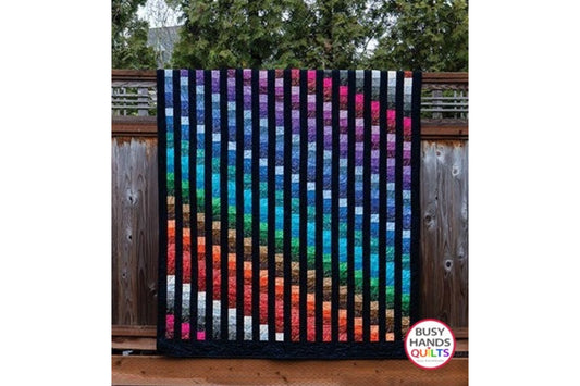 Easy Bargello Throw Quilt Kit in Quartz Metallic Tonals!