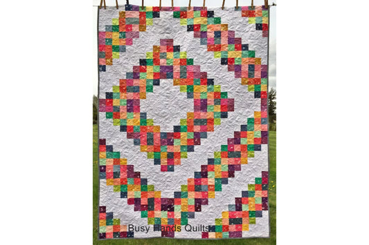 Grandpa's Barn in Ombre Bloom Throw Quilt!