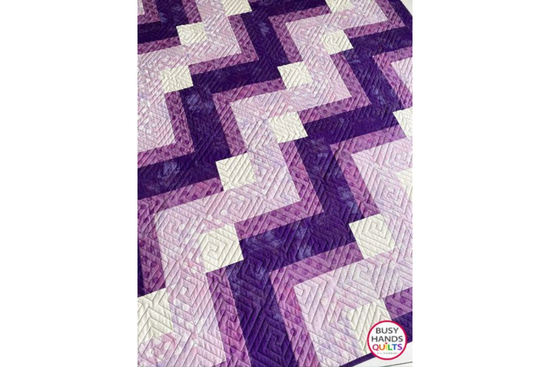 Envision Lap Quilt in Moda Grunge Purples!