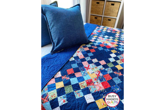 The Picnic Plaid Quilt in Forget Me Not + Preorder a Quilt Kit