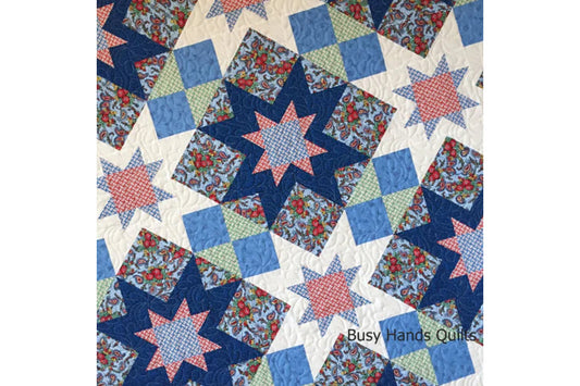 Adeline in Country Fair - a New Quilt Pattern in 4 Sizes + Quilty Sales!