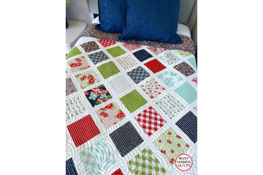 Make It Scrappy Quilt Pattern - Sunday Stroll by Bonnie and Camille!