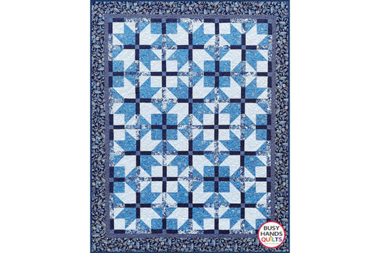 Mariposa Twin Quilt in Botanical Blue!