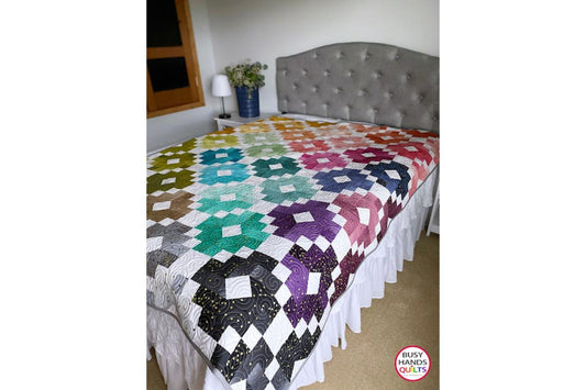 Ombre Gems Throw Quilt in Ombre Confetti Fabric!