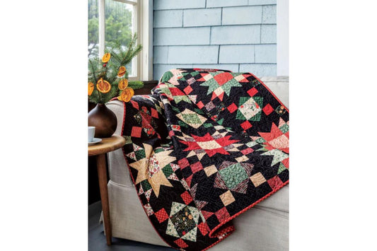 Summer on the Porch Throw Quilt Kits in Evening Stroll