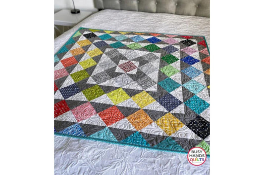 Skip To My Lou Baby Quilt in Violet Craft Modern Classics!