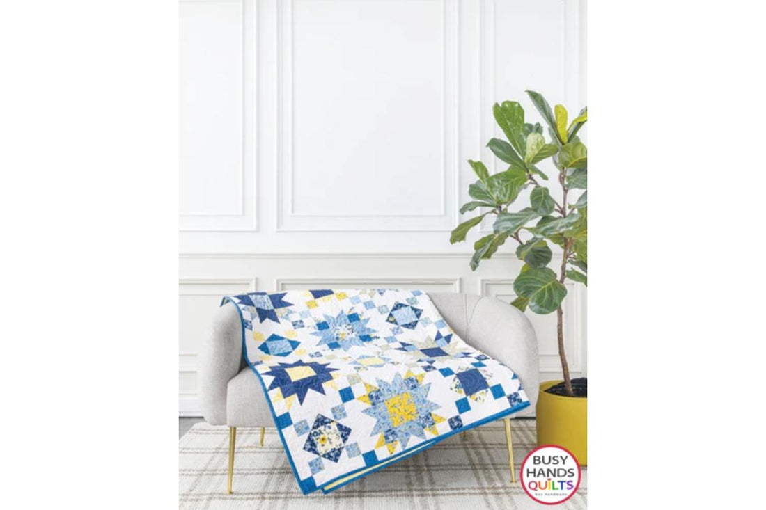 Summer on the Porch Throw Quilt Kit in Sunshine Terrace