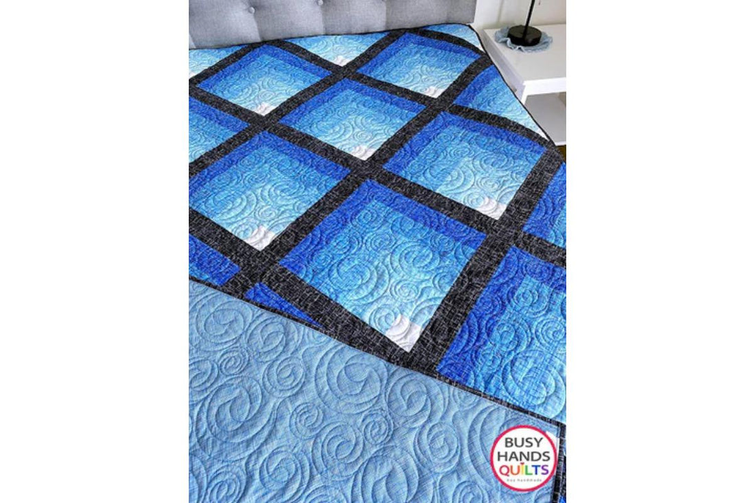 Waterfall II Quilt Kits in Blues!