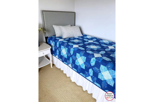Sweet Comfort Throw Quilt - The Good Vibes One in Blues!