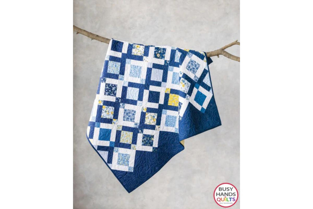 Woven Windows Throw Quilt Kit in Sunshine Terrace