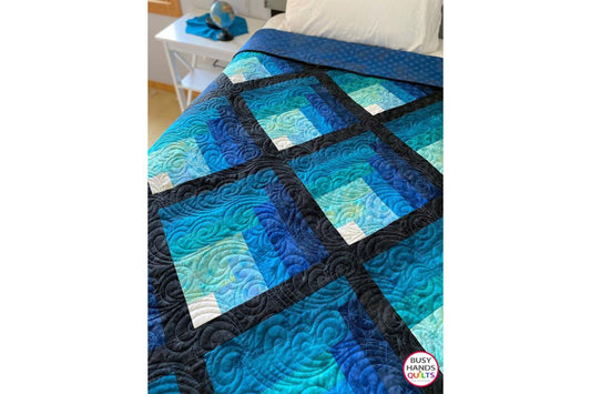 Waterfall Throw Quilt in Moda Grunge Quilt Pattern!