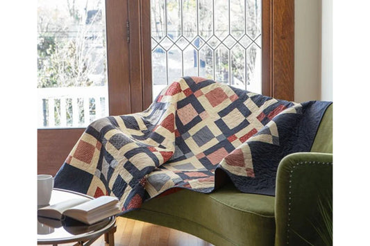 Woven Windows Throw Quilt Kit in Hometown Americana Vol 3!