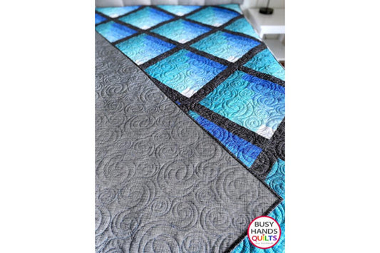 Waterfall Quilt Kits in Aqua and Blue are Back in Stock!