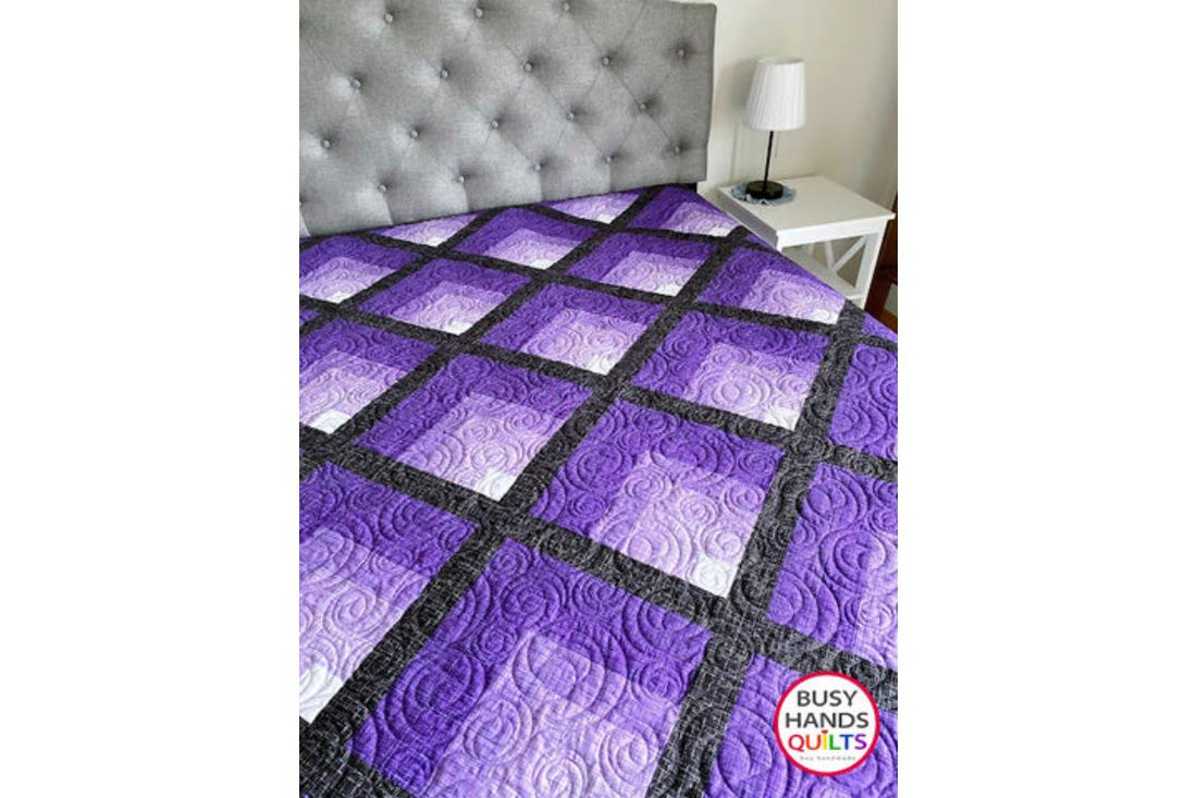 Waterfall II Quilt Kits in Purples Are Available!