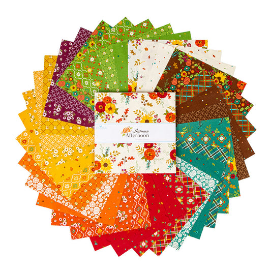 Autumn Afternoon 10in Layer Cake Squares by Heather Peterson for Riley Blake Designs