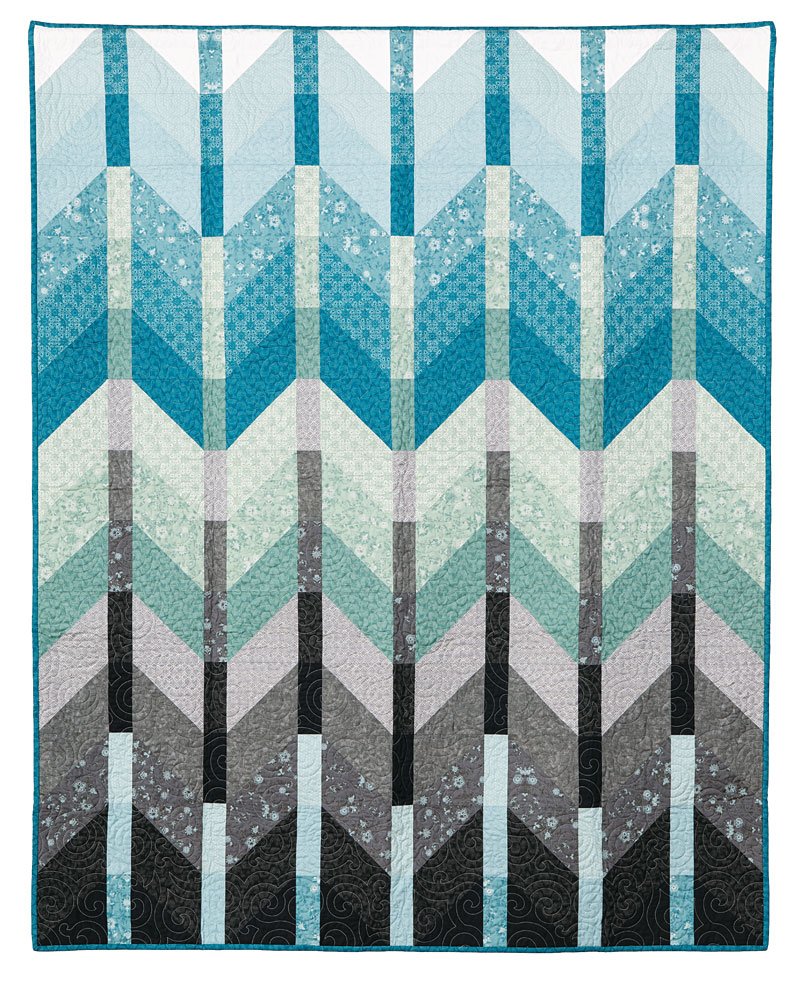 Ombre Mountains Quilt Pattern PRINTED