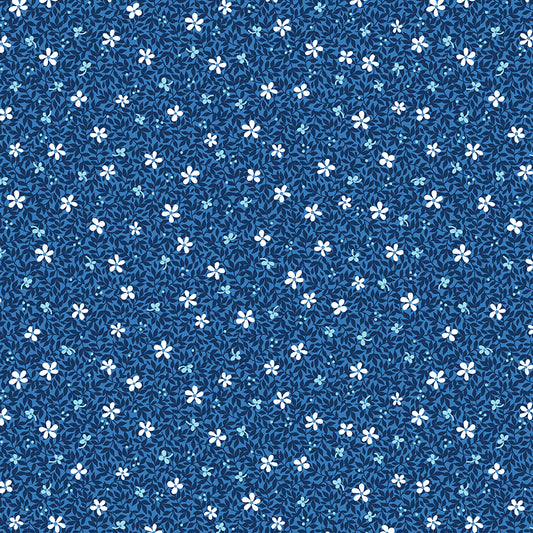 By the Half Yard - Wisteria in Indigo from Garden Dalliance by Shelly Cavanna for Benartex 17303-56  #412