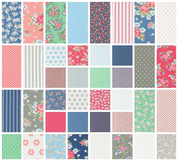 A Cat Named Stitch Fat Quarter Bundle 40 FQs by Camille Roskelley for Moda 55340AB #355