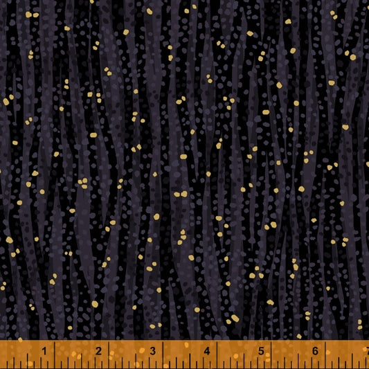 1/2 yard - Dewdrop in Black by Windham Fabrics #1