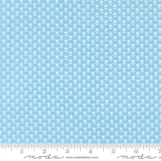 By the Half Yard - June Sky Blue 55347-12 - A Cat Named Stitch by Camille Roskelley for Moda