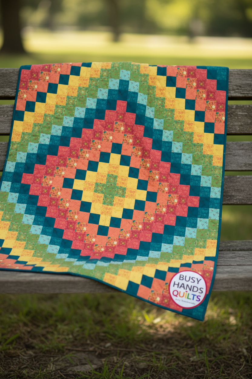 Around the World Quilt Pattern PDF DOWNLOAD