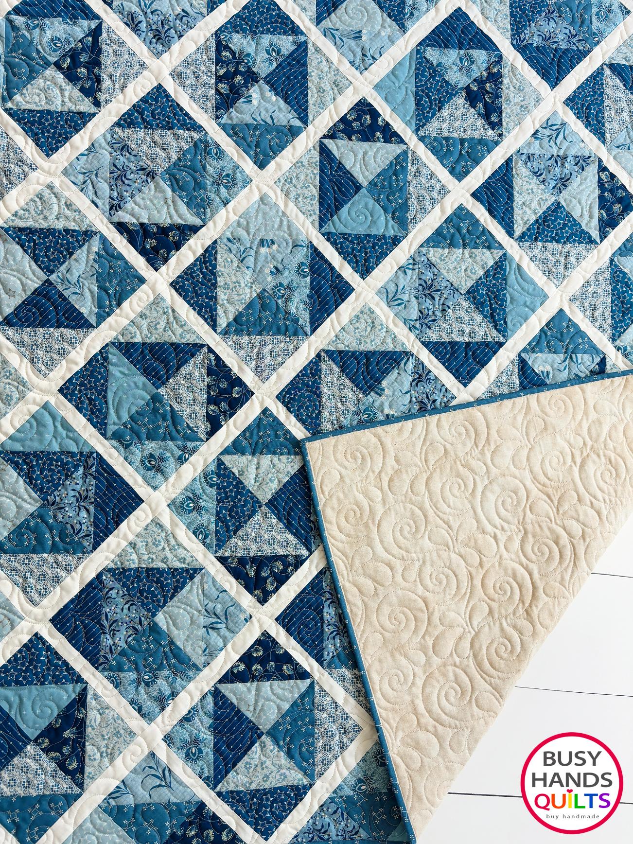 Handmade Sunshine Throw Quilt in Perfect Union