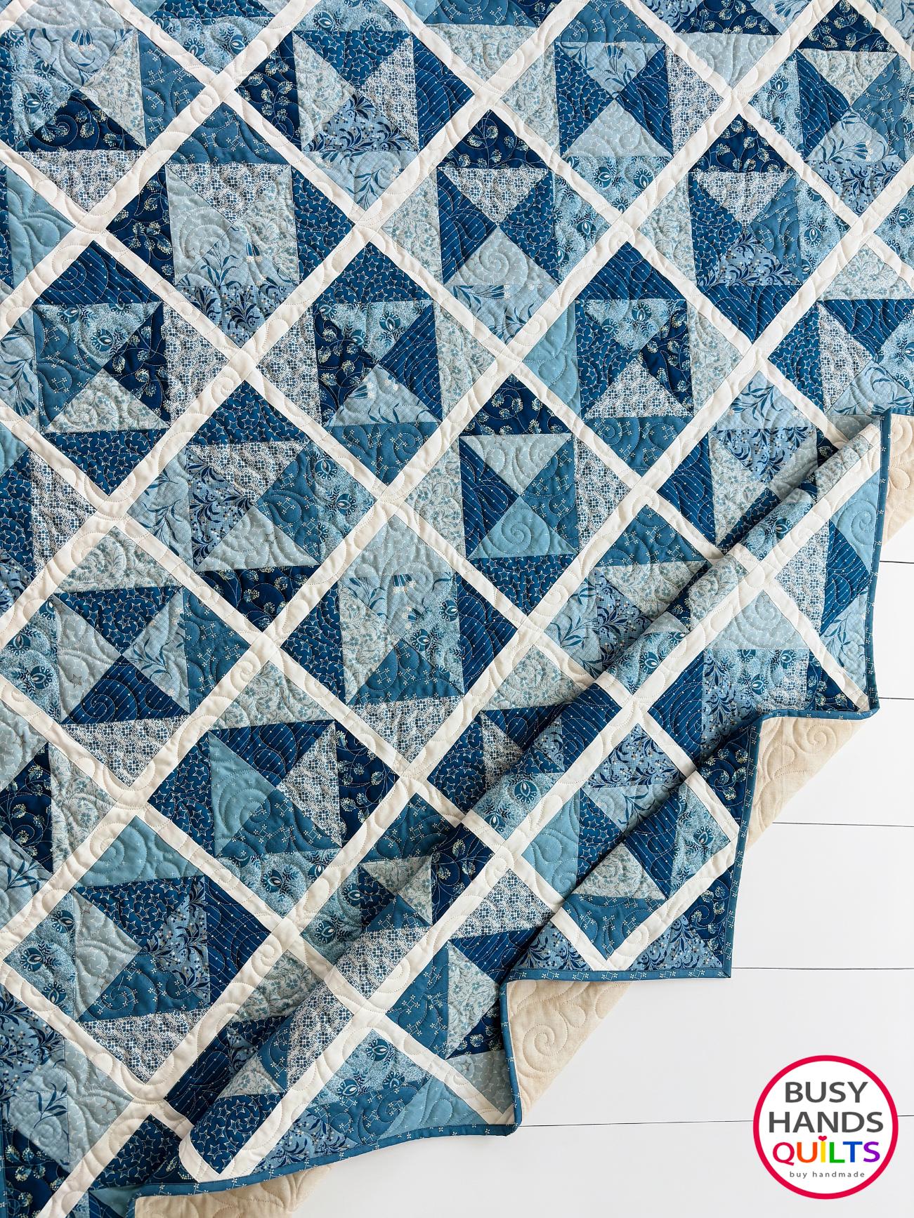 Handmade Sunshine Throw Quilt in Perfect Union