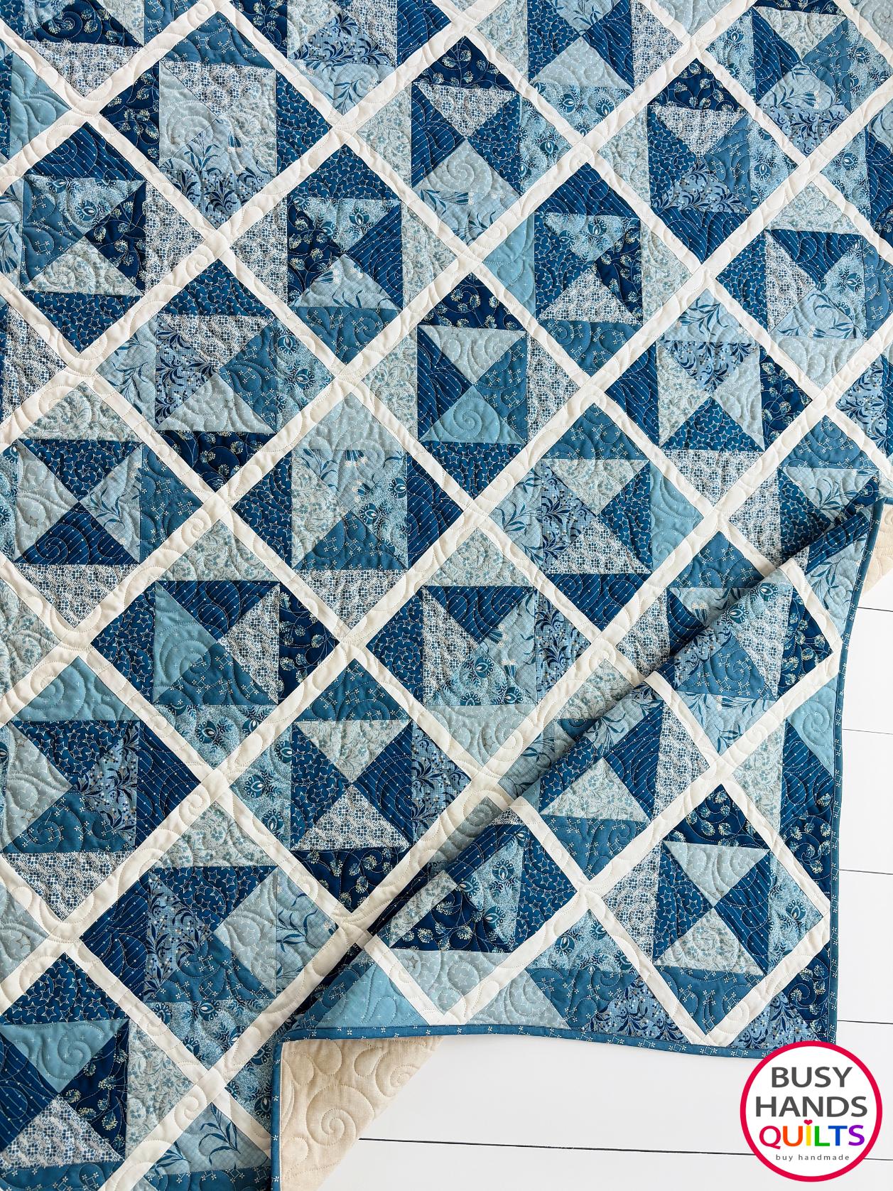 Handmade Sunshine Throw Quilt in Perfect Union