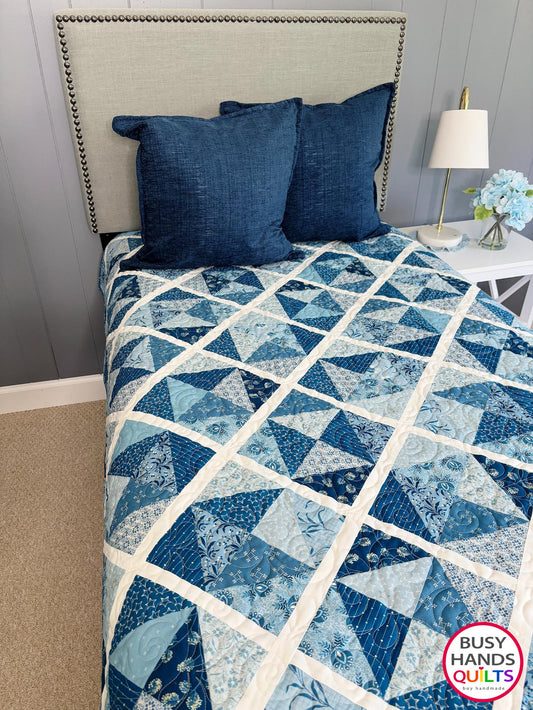 Handmade Sunshine Throw Quilt in Perfect Union