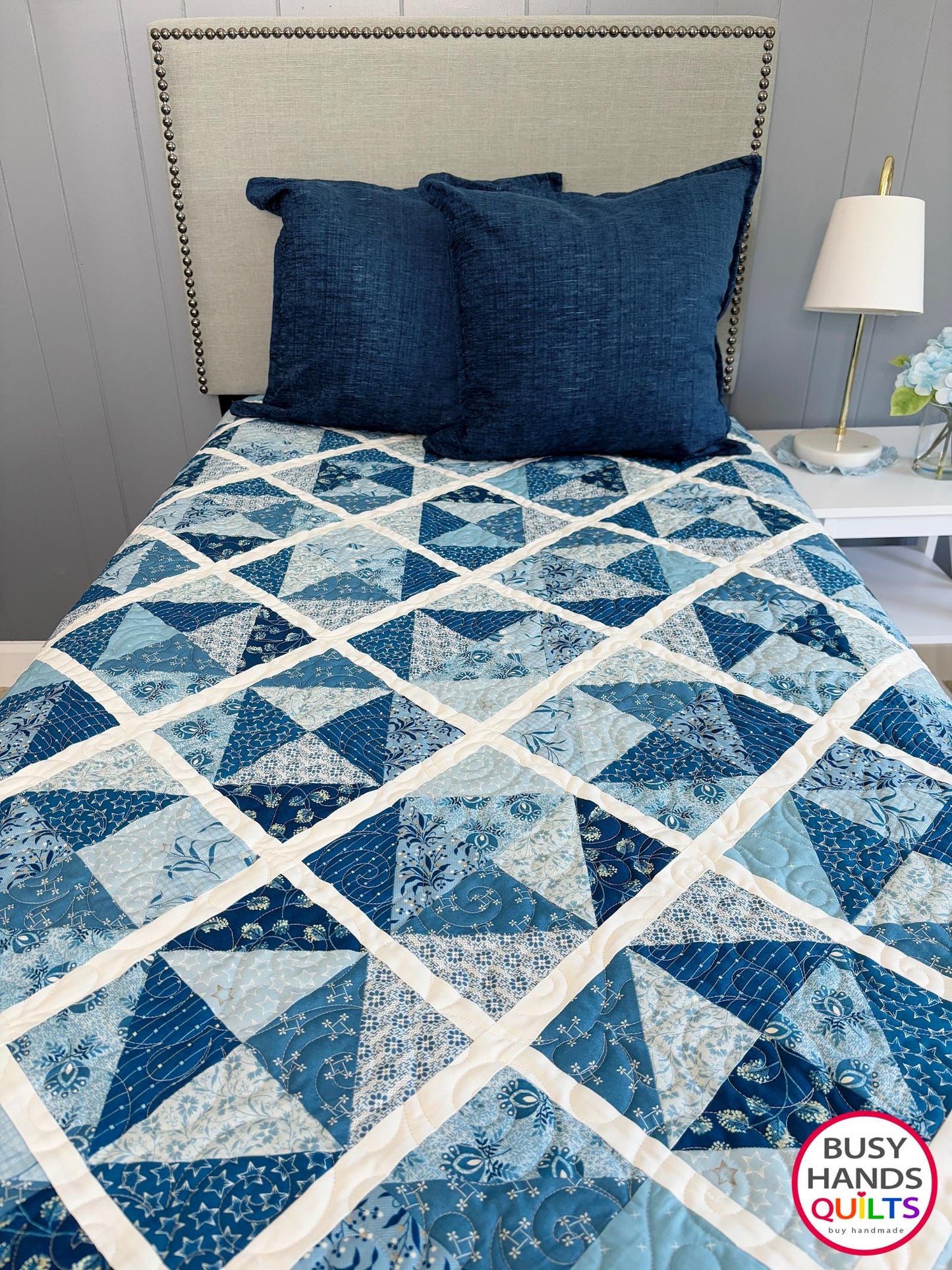 Handmade Sunshine Throw Quilt in Perfect Union