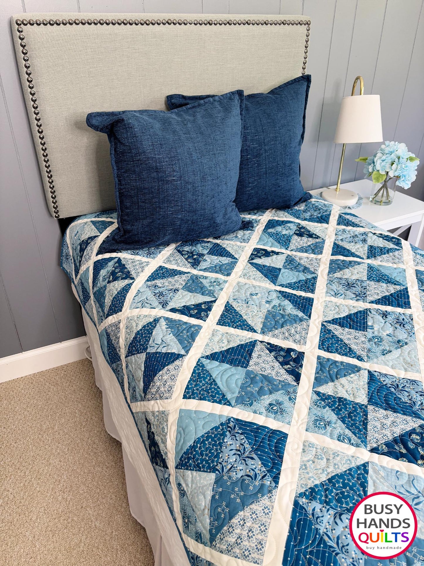 Handmade Sunshine Throw Quilt in Perfect Union