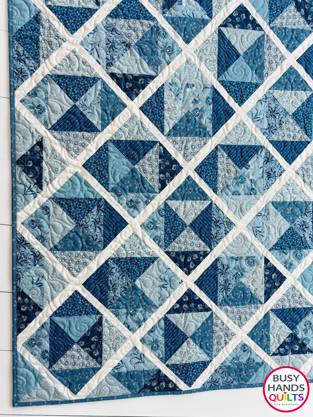 Handmade Sunshine Throw Quilt in Perfect Union