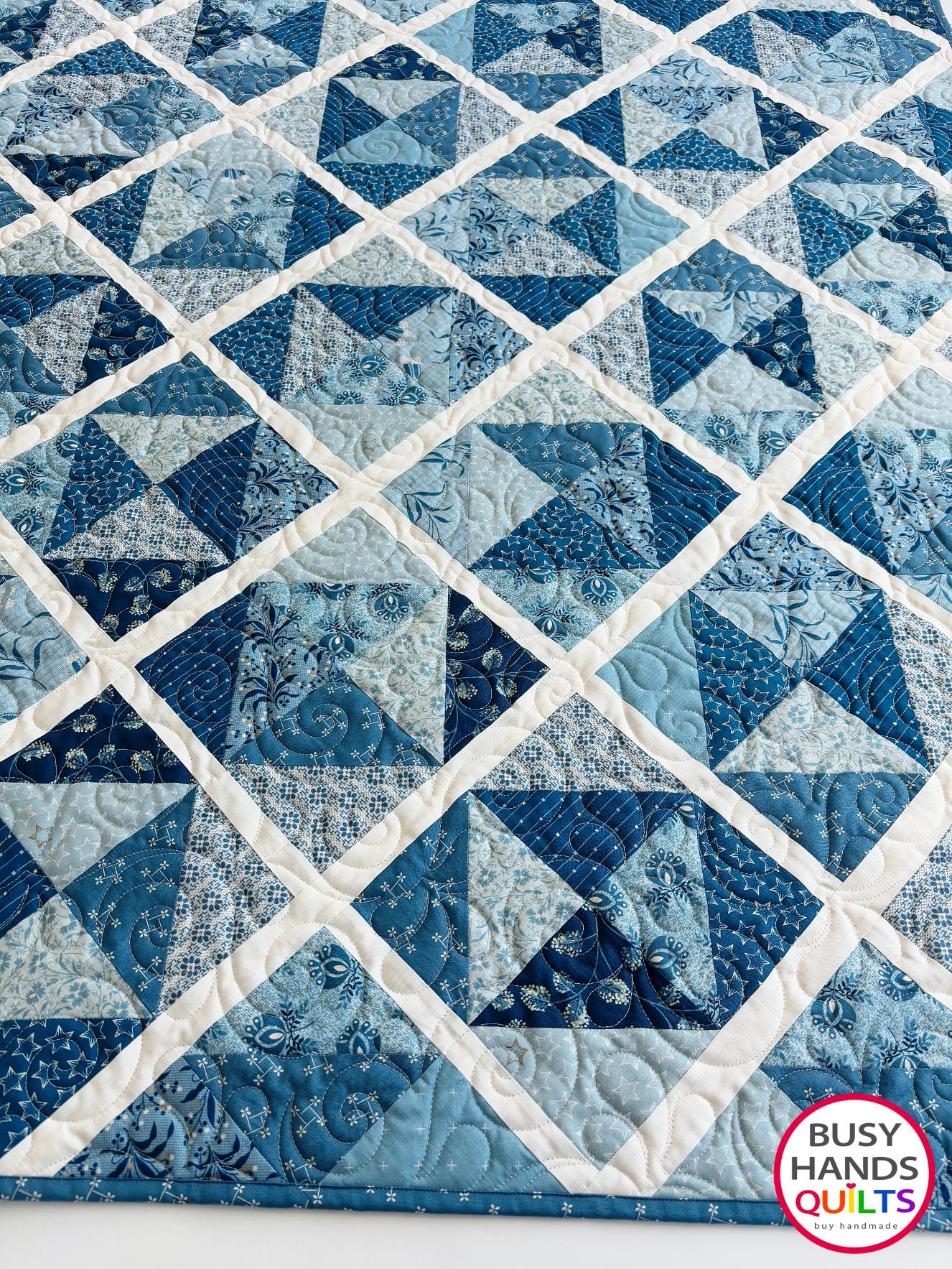 Handmade Sunshine Throw Quilt in Perfect Union