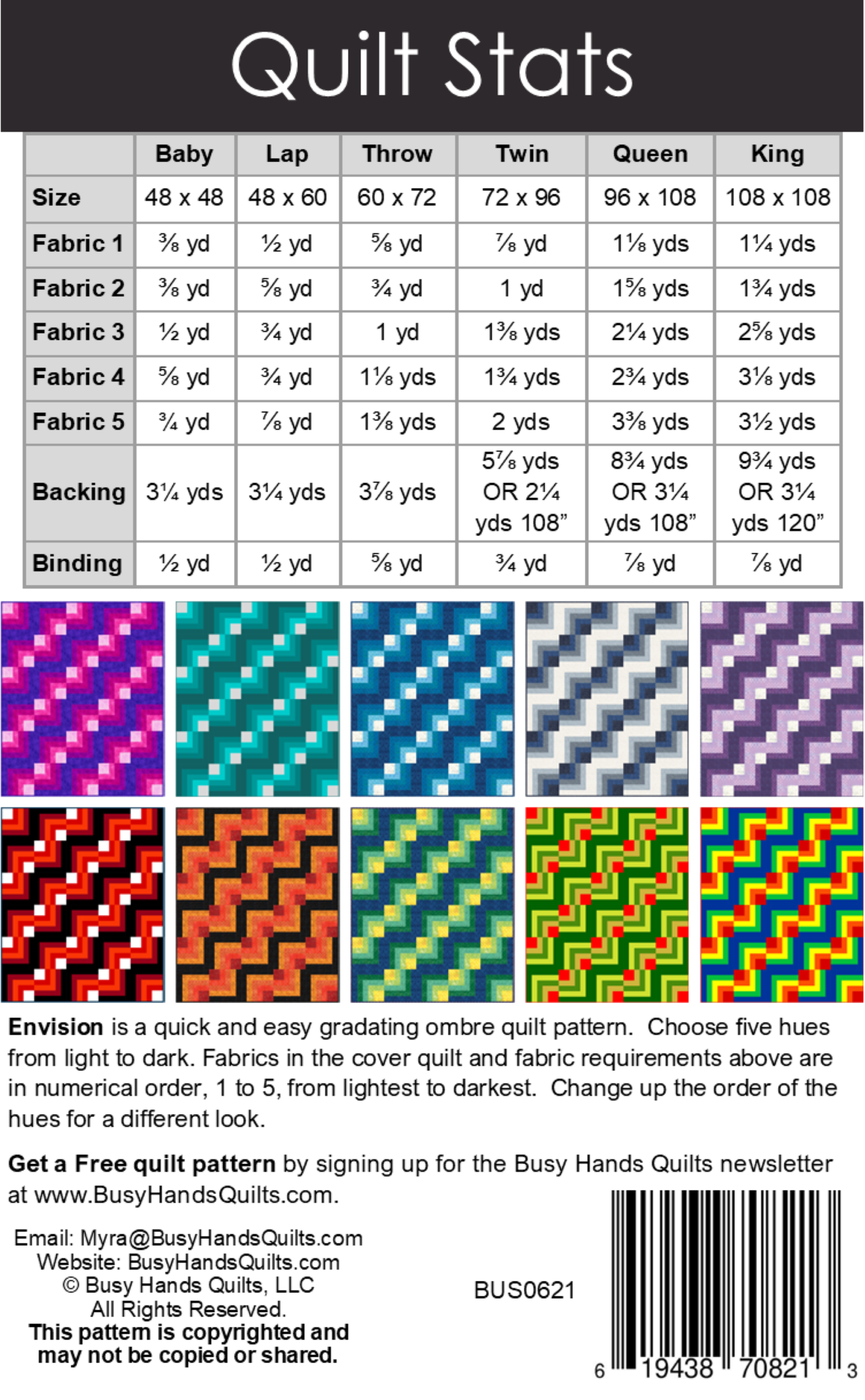 Envision Quilt Pattern PDF DOWNLOAD
