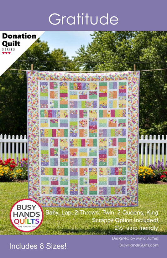 Gratitude Quilt Pattern PRINTED