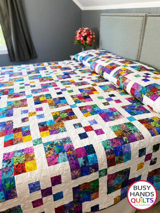 Grid Pop Quilt Pattern PDF DOWNLOAD