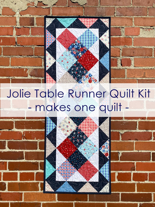 Jolie Table Runner Quilt Kit in Star Spangled Beauty - Makes 1 Quilt
