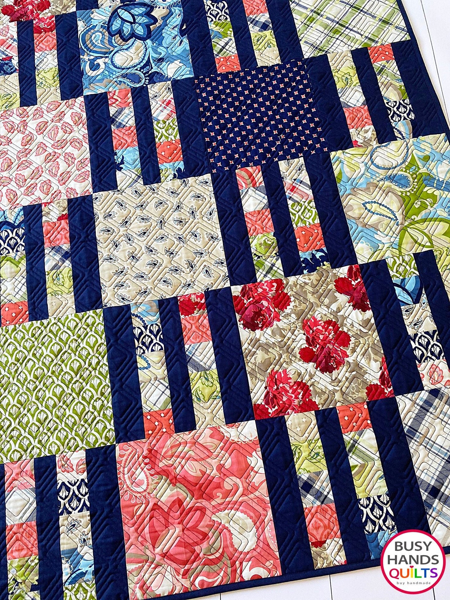 Picket Fence Quilt Pattern PRINTED Busy Hands Quilts {$price}