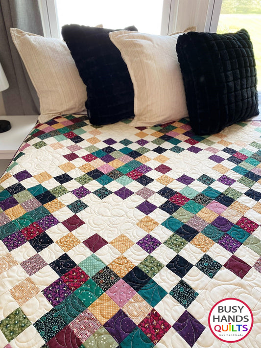 Handmade Picnic Plaid Wall Hanging or Table Topper Quilt in Emmas Dry Goods