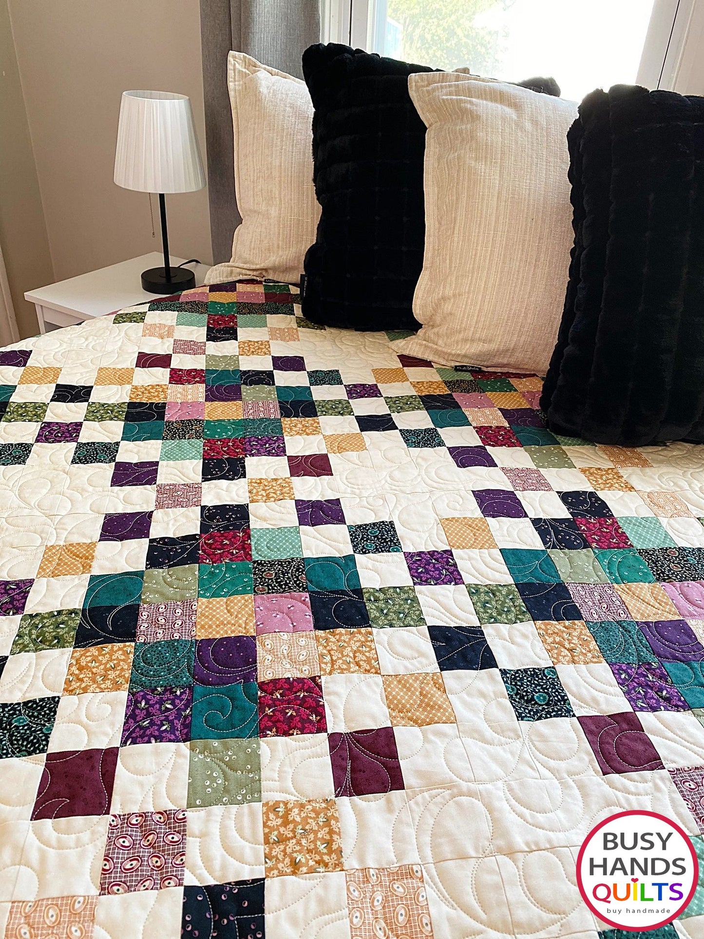 Handmade Picnic Plaid Wall Hanging or Table Topper Quilt in Emmas Dry Goods