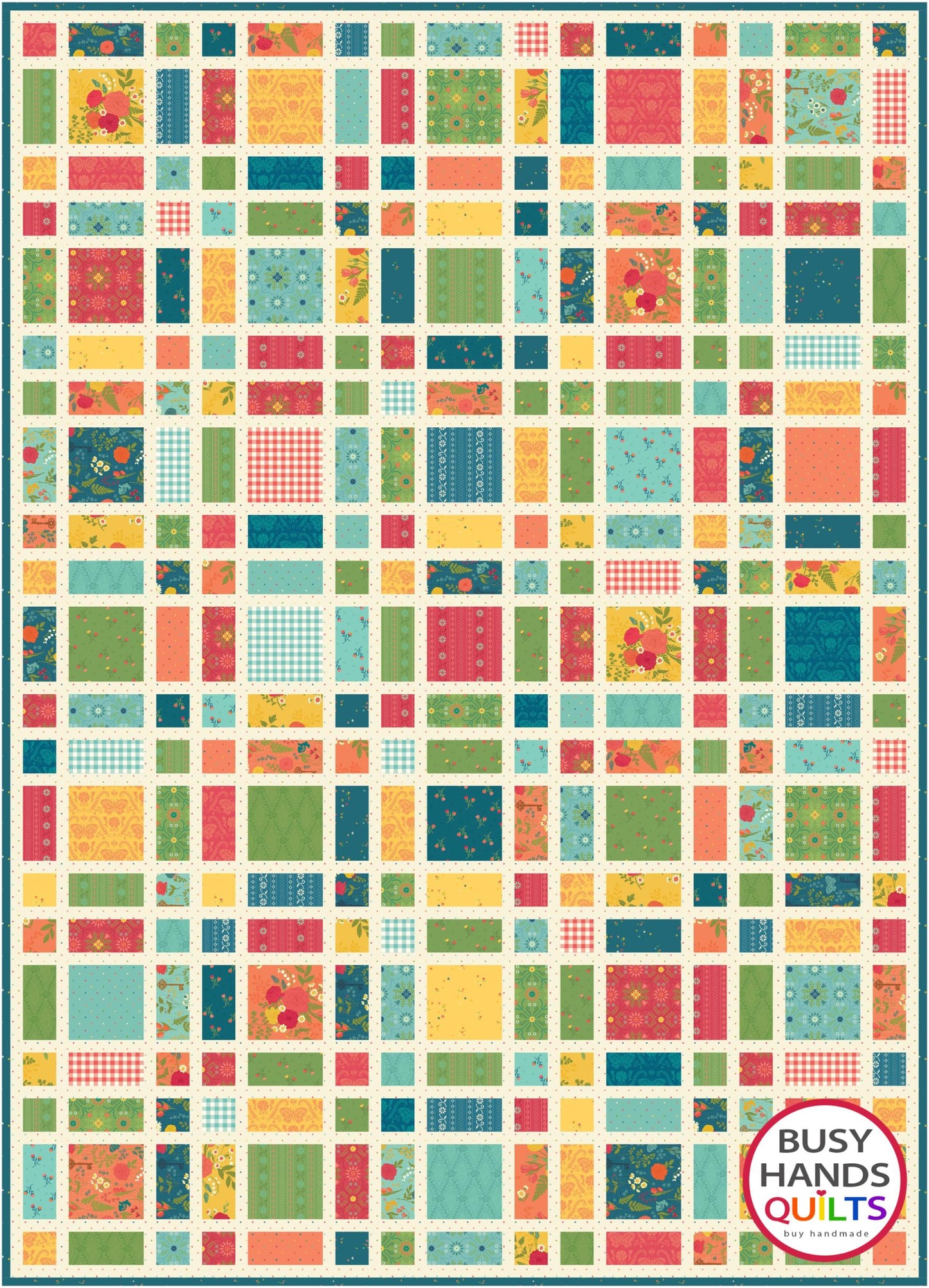 Snappy Squares Quilt Pattern PDF Download