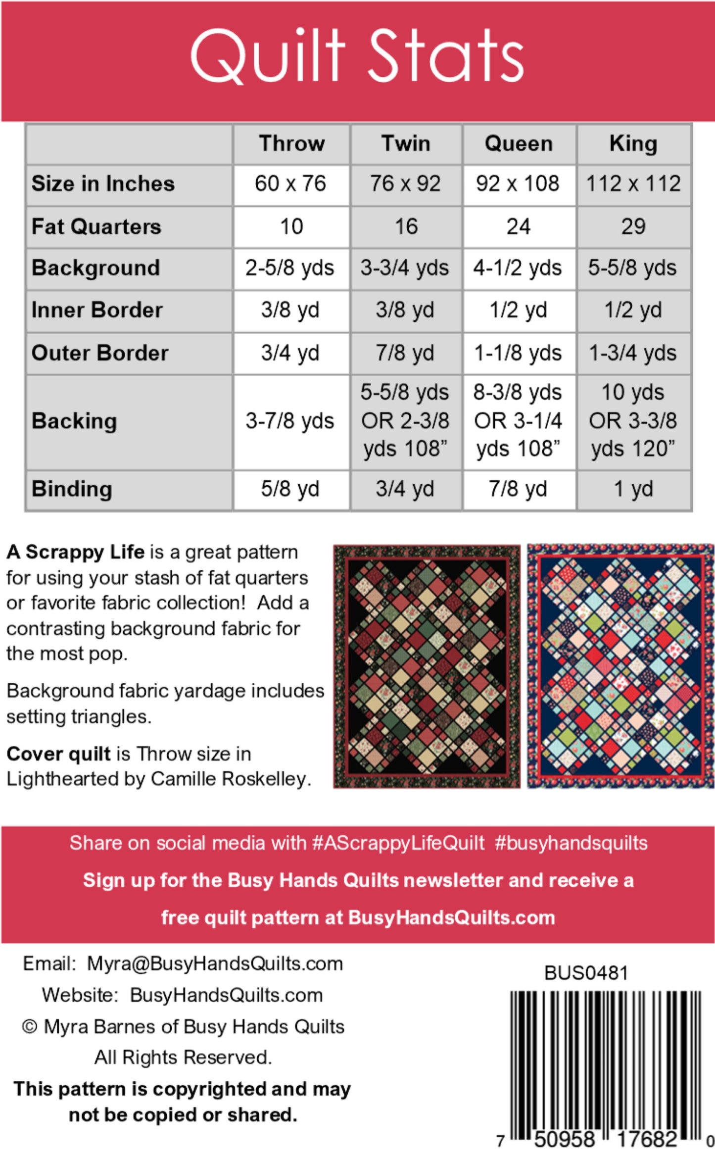 A Scrappy Life Quilt Pattern PDF DOWNLOAD