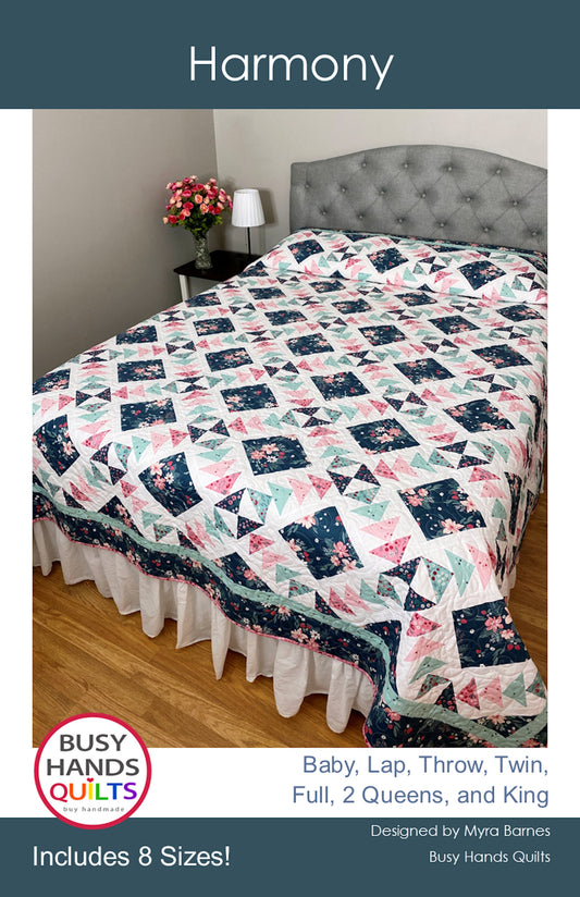 Harmony Quilt Pattern PRINTED