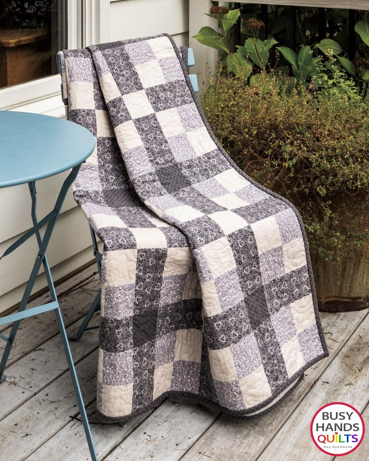 Crisscross Quilt Pattern PRINTED