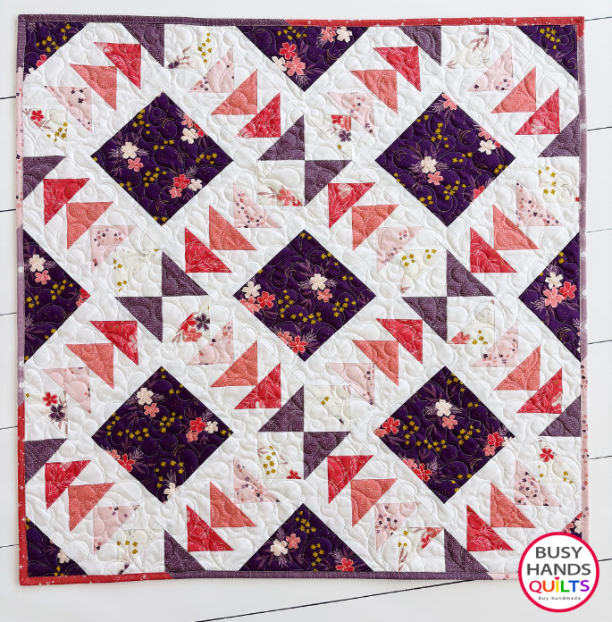 Handmade Harmony Baby - Table - Wall Hanging - Quilt in Moonchild